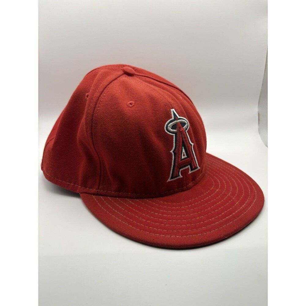 New Era Los Angeles Angels 59FIFTY Cool Base Fitted Hat Size 7 3/4